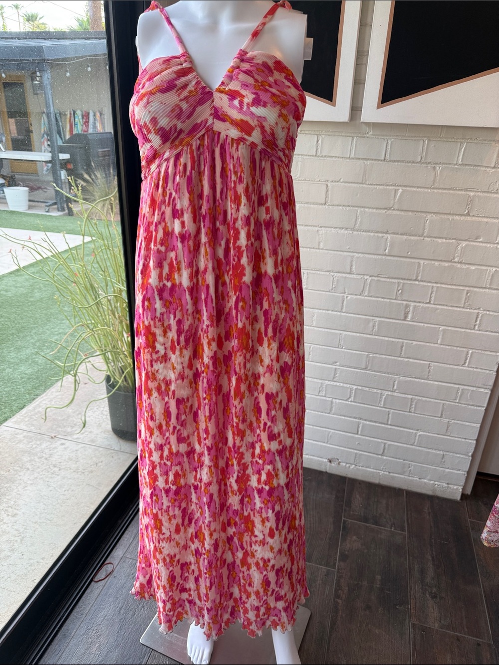Sincerly Jules Pink & Coral Floral Maxi Dress